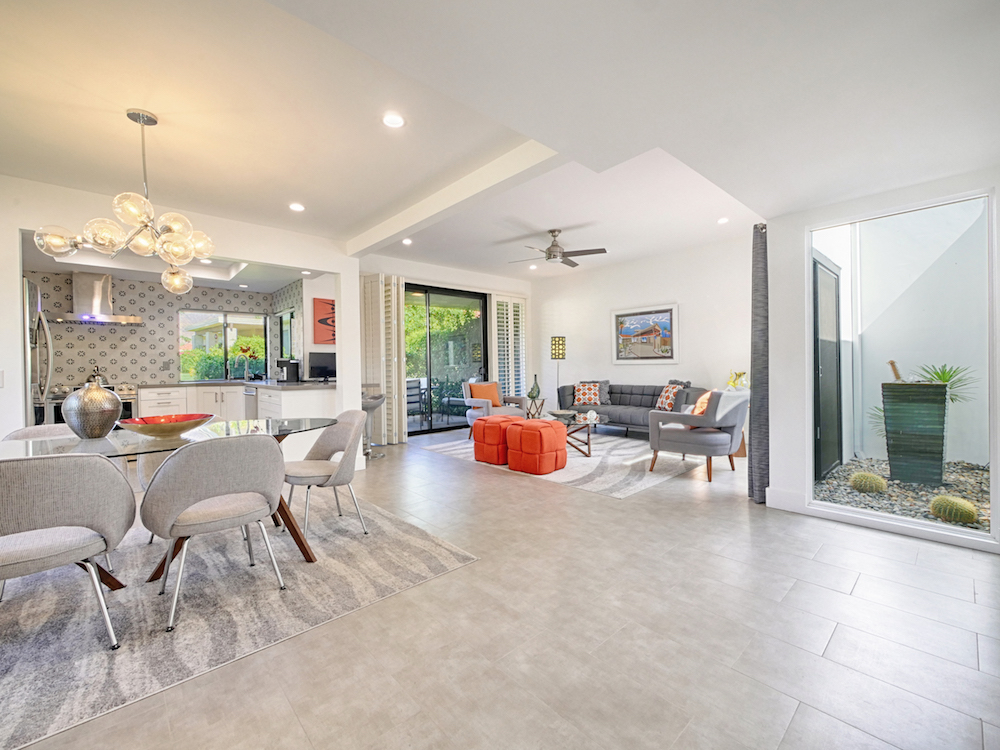 midcentury modern interior-palm springs
